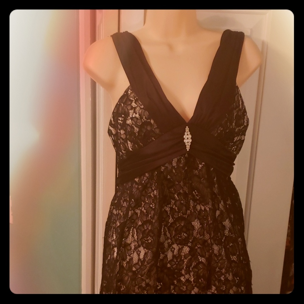 Black lace dress
